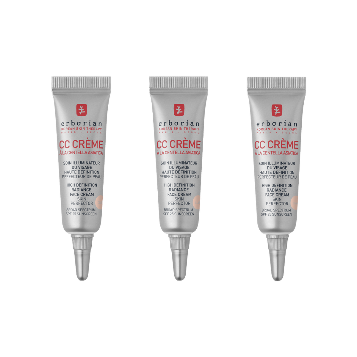 view 1/7 of CC Cream Mini Clair Trio – buildable tinted color corrector with SPF 25, , large
